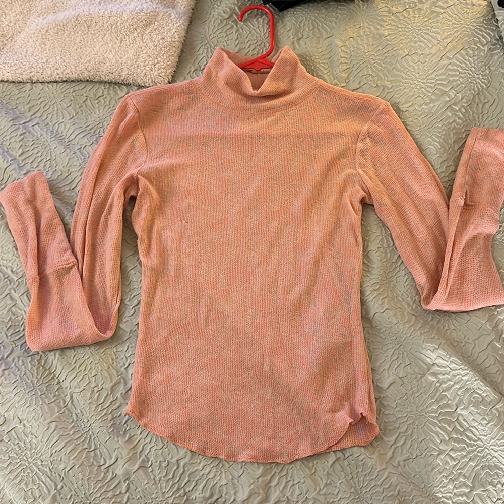 Free people sheer mock neck